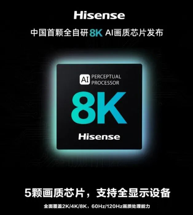 資訊丨海信推出中國(guó)首顆全自研 8K AI 畫質(zhì)芯片；電子紙或成下個(gè)科技大熱點(diǎn)；六部門部署開展“百城千屏”超高清視頻落地推廣活動(dòng)